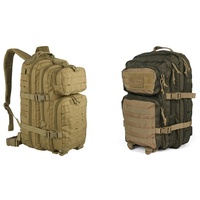 Mil-Tec Unisex Rucksack-14002605 Rucksack, Coyote, One Size & US Assault Pack Backpack,L,Ranger Green/Coyote