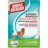 SIMPLE SOLUTION Hunde Windeln XL, 12 Stück