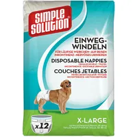 SIMPLE SOLUTION Hunde Windeln XL, 12 Stück