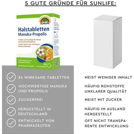 Sunlife Manuka & Propolis Lutschtabletten 24 St.