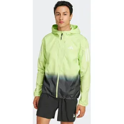 Laufjacke ADIDAS PERFORMANCE "OTR B CB JKT M", Herren, Gr. M, grün (pulse lime), Obermaterial: 100% Polyester, sportlich, Jacken