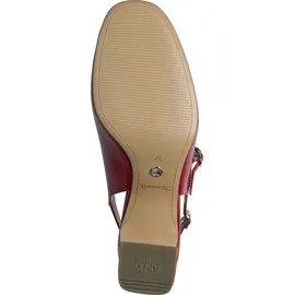 TAMARIS Damen Sling Pump mit Blockabsatz, rot, 38 EU