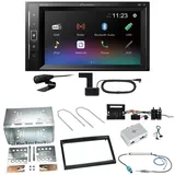 Pioneer DMH-A240DAB DAB+ Bluetooth Einbauset für Citroen C2 C3 Berlingo Jumpy