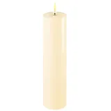 Stumpenkerze LED creme 5 x 20cm