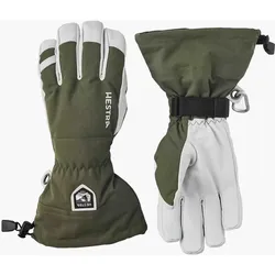 Hestra Army Leather Heli Ski 5-finger Handschuhe 5 finger oliv - 11