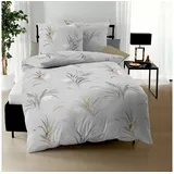 KAEPPEL Swing Floral Grau 155 x 220 cm + 80 x 80 cm
