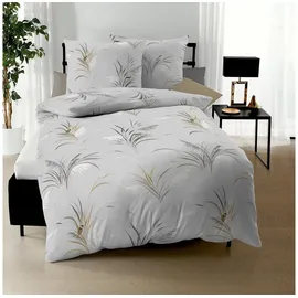 KAEPPEL Swing Floral Grau 155 x 220 cm + 80 x 80 cm
