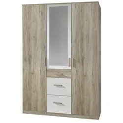 Kleiderschrank  Caja , holzfarben , Maße (cm): B: 135 H: 199 T: 58