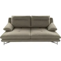 Calia Italia 2,5-Sitzer CALIA ITALIA "Cezanne, elegant und bequem, aufwendige Detailverarbeitung", beige (44 beige), B:195cm H:90cm T:109cm, Sofas, im Strukturbezug, wahlweise mit Sitztiefenverstellung
