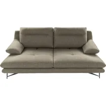Calia Italia 2,5-Sitzer CALIA ITALIA "Cezanne, elegant und bequem, aufwendige Detailverarbeitung", beige (44 beige), B:195cm H:90cm T:109cm, Sofas, im Strukturbezug, wahlweise mit Sitztiefenverstellung