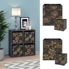 Vicco Tetra Raumteiler 72,6 x 72 cm Schwarz