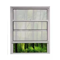 XILYZMO Schiebefenster Kippfenster, Mobiles Heimfenster, Isoliertes Kippfenster Mit Aluminiumrahmen, Horizontales Schiebefenster Mit Gehärtetem Glas Für Restaurant-Badezimmer(85X130CM)