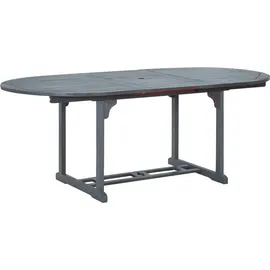 vidaXL Garten-Essgruppe 7-tlg. grau 47278