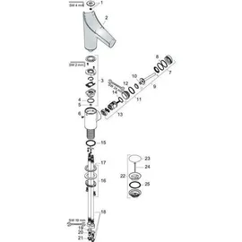 Hansgrohe Axor Starck V Einhandmischer Brushed Red Gold