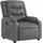 vidaXL Relaxsessel Kunstleder 149,5 x 79 x 0 cm Grau mit verstellbarer Rückenlehne