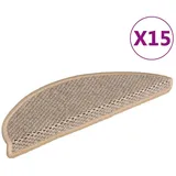 vidaXL Stufenmatte 56 x 17 cm Hellbeige