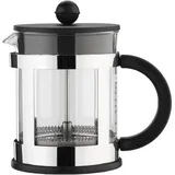 Bodum KENYA 0,5 l 4 Tassen Schwarz/Silber