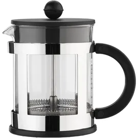 Bodum KENYA 0,5 l 4 Tassen Schwarz/Silber