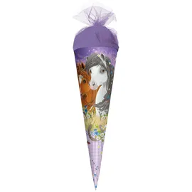 ROTH 673757 Motiv-Schultüte Blumenpferde 35 cm