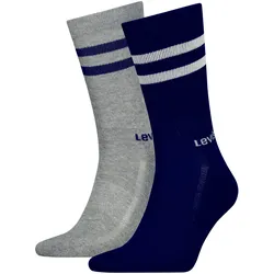 Levis Unisex Sportsocken  Regular Cut Sport Stripe 2er Pack