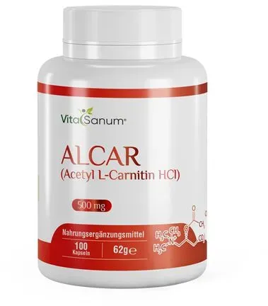 VitaSanum®- Alcar (Acetyl L-Carnitin HCl) Kapseln 100 St