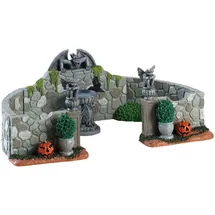 Lemax Grey Gargoyle Gardens Set of 6