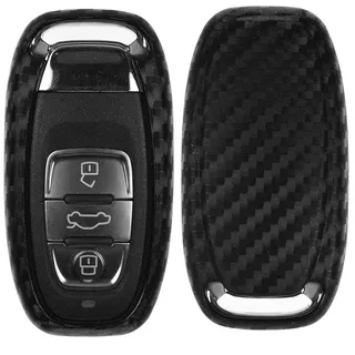 Carbon Soft Case Schutz Hülle Auto Keyless Schlüssel für Audi A4 8K A5 8T 8F A6 A7 C7 R8 Q5 8R A8