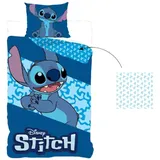 Lilo & Stitch Bettwäsche in Blau Wendebettwäsche für Kinder Bettbezug