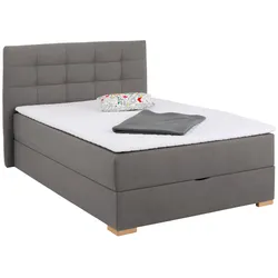 Boxbett HOME AFFAIRE "Olivet", grau, B:154cm L:210cm, Komplettbetten, in 4 Farben, 4 Breiten, 2 Matratzenarten, auch in Überlänge 220 cm