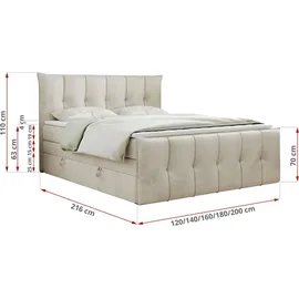 MKS Premium 11 King 140 x 200 cm H3 Beige