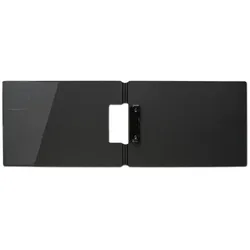 Klemmbrettmappe A4 vertikal extra stark abwischbar unzerbrechlich, Farbe: schwarz