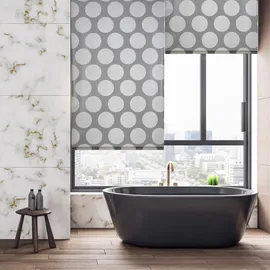 Relaxdays Duschrollo 80 x 240 cm grau