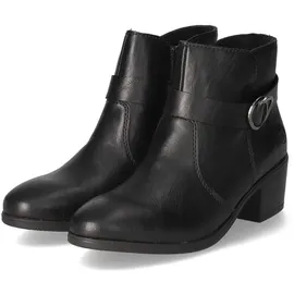 Rieker Damen Ankle Boots 73975, Frauen Stiefeletten,uebergangsschuhe,uebergangsstiefel,knöchelhoch,reißverschluss,Bootee,schwarz (00),39 EU | Gr.: 39