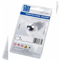 Alco Kugelmagnet Neodoym Ø 19mm silber 1 Stück