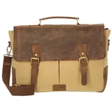 Dermata Aktentasche 2843 sand mit Laptopfach
