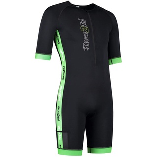 Dare2tri Coldmax Trisuit für Herren, Schwarz/Grün, S