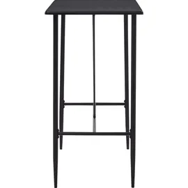vidaXL Bartisch Schwarz 120 x 60 x 110 cm MDF