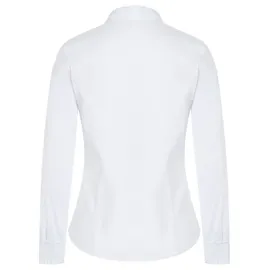 More & More Langarmbluse Stretchbluse Weiß 46
