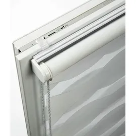 Schöner Wohnen Doppelrollo Tilda 100 x 150 cm transparent/weiß