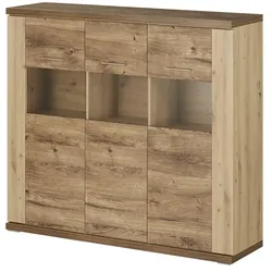 Highboard  Toulon ¦ holzfarben ¦ Maße (cm): B: 145,1 H: 130,6 T: 41.6