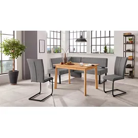 OTTO home Home affaire Eckbank Oliver, mit Metallgestell, Küchenbank", grau (anthrazit (fantasy 8203), (51342629-0)