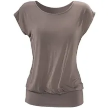 LASCANA Longshirt Damen taupe Gr.40/42
