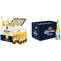 Corona Extra Coolbox - Kühltruhe mit 12 Flaschen internationales Premium Lagerbier & Cero 0