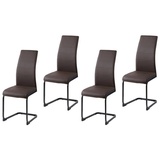 Hti-Living HTI-Line Schwingstuhl SallyP PU 4er