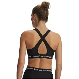 Under Armour Crossback Mid Bra Schwarz/Weiß S