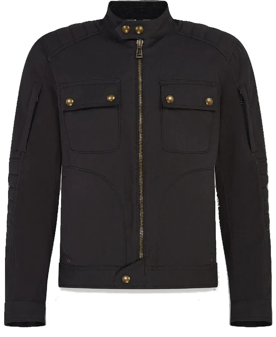 Belstaff Roberts waterdichte motorfiets textieljas, zwart, S Voorman