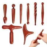 8 Stücke Triggerpunkt Massagegerät Fuß Holz, Trigger Holz Massage-Werkzeug, Massagehölzer Massage-Werkzeugset, Fuß Massagestab, Dreieck-Massagegerät Für Nacken, Händen/Beine, Ganzkörpermuskulatur