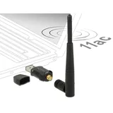 DeLock USB 2.0 Dualband WLAN ac/a/b/g/n Stick 433 + 150 Mbps m. externer Antenne