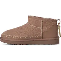 UGG Classic Ultra Mini Biarritz Damen Winterstiefel – Haariges Veloursleder Braun 36 EU - Braun - 36