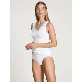 CALIDA Tanktop Natural Comfort Lace Weiß M